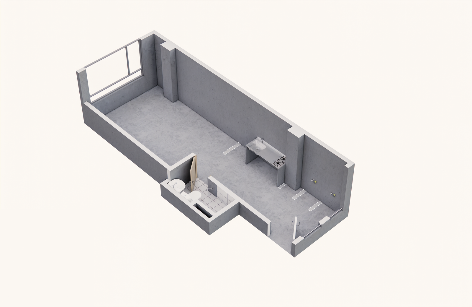 Modelo A - Obra gris